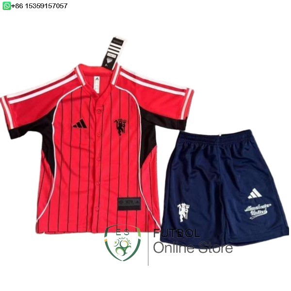 Especial Conjunto De Ninos Manchester United 25/2026 Rojo Negro