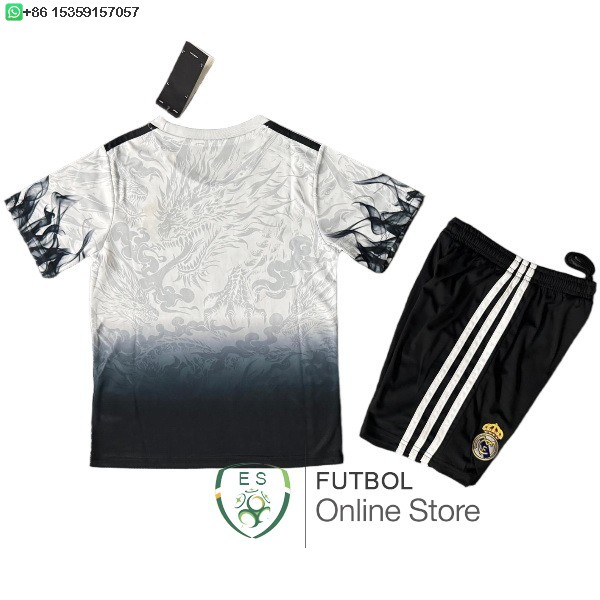 Especial Conjunto De Ninos Real Madrid 25/2026 Blanco I Negro