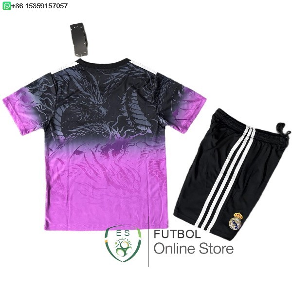 Especial Conjunto De Ninos Real Madrid 25/2026 Purpura Negro