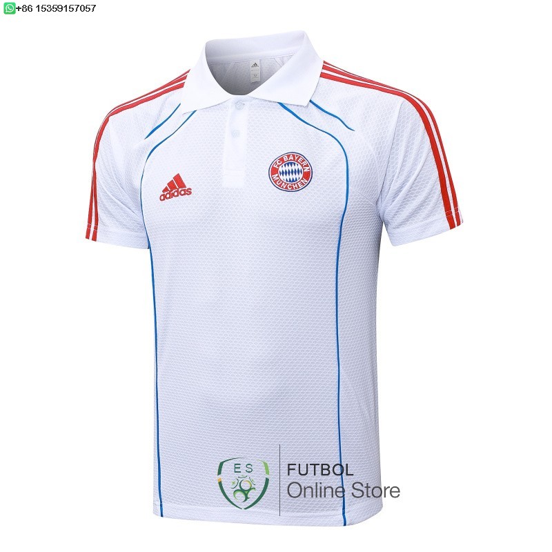 Polo Bayern Munich 25/2026 Blanco Azul Rojo