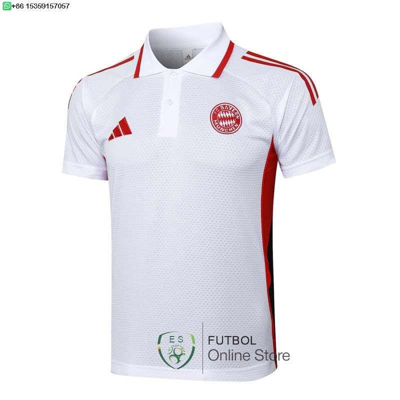 Polo Bayern Munich 25/2026 Blanco I Rojo