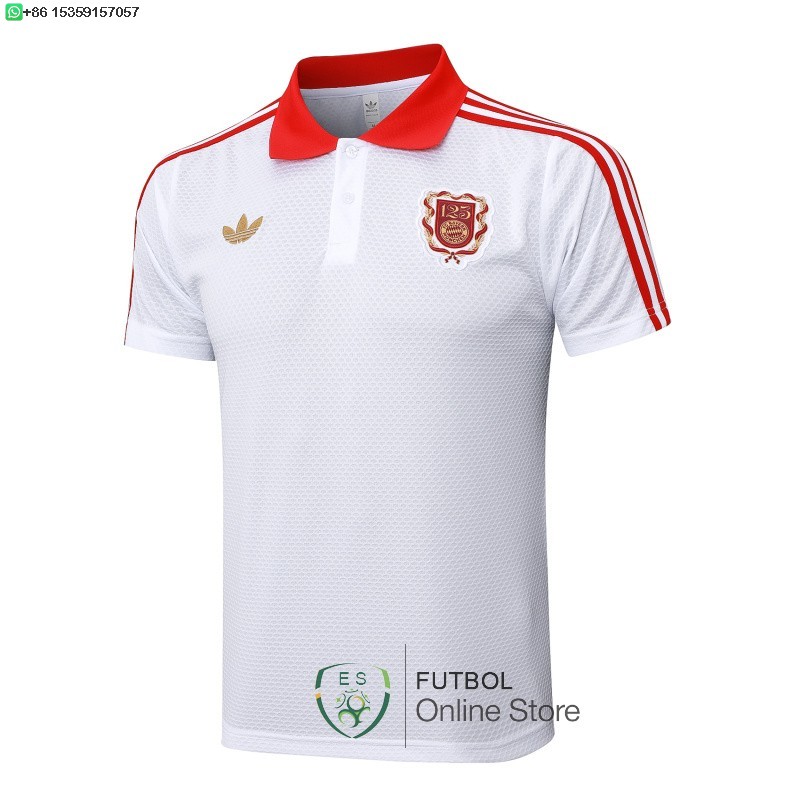 Polo Bayern Munich 25/2026 Blanco Rojo