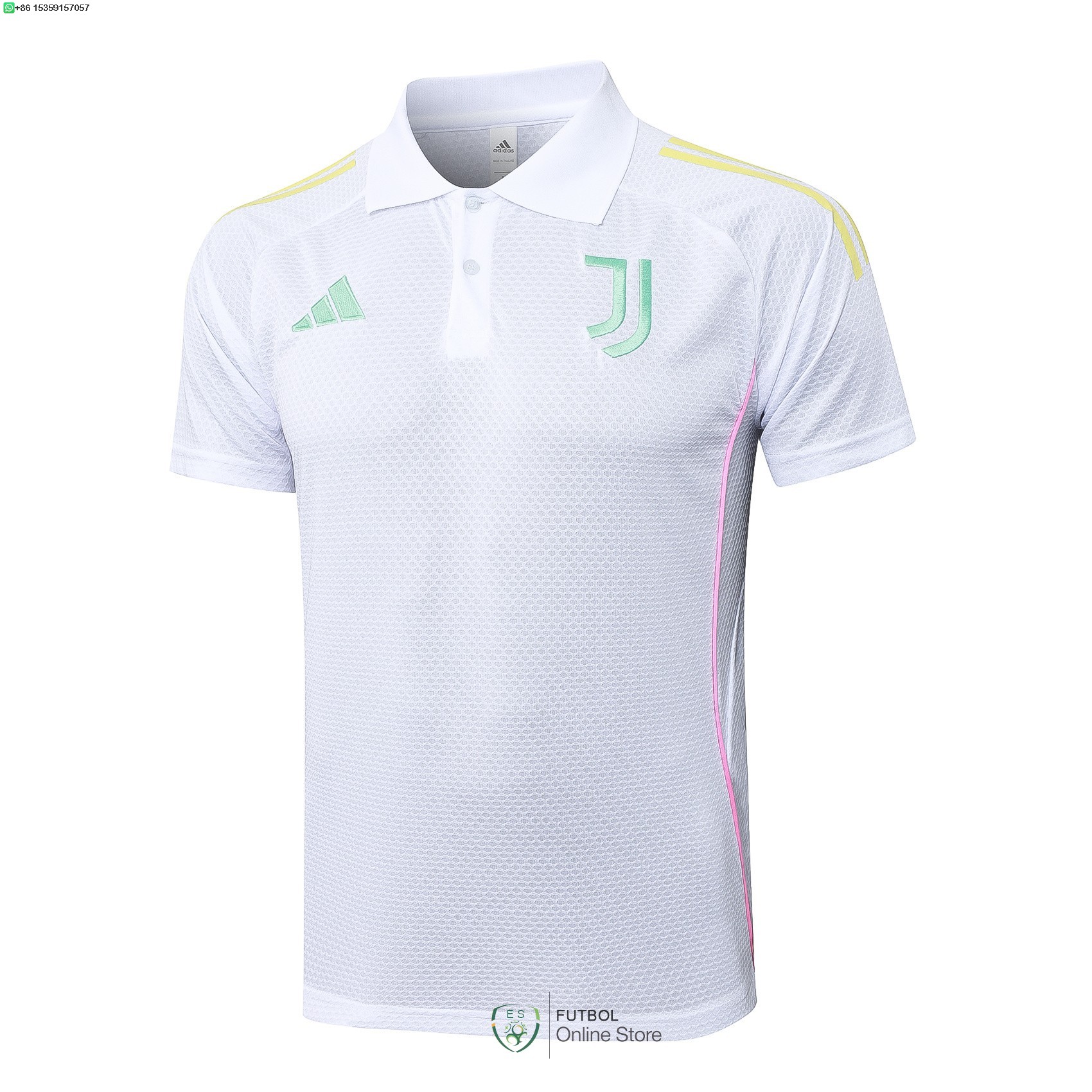 Polo Juventus 25/2026 Blanco I Rosa Polo Juventus 25/2026 Blanco I Rosa