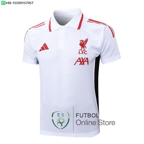 Polo Liverpool 25/2026 Blanco Rojo