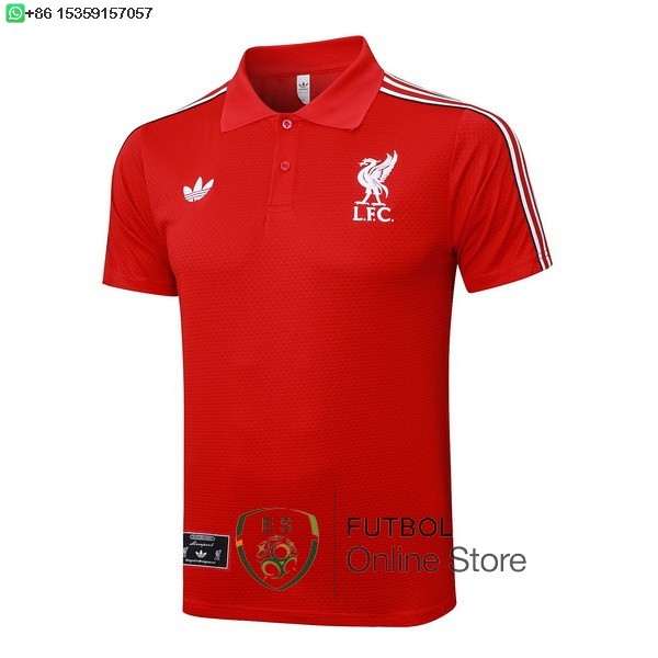 Polo Liverpool 25/2026 Rojo Blanco