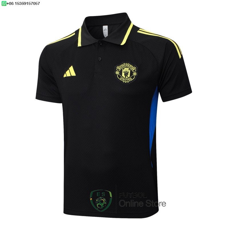 Polo Manchester United 25/2026 Negro Amarillo