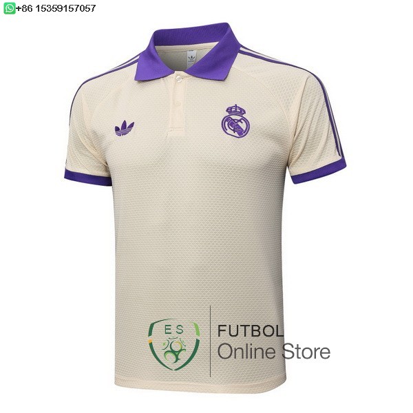 Polo Real Madrid 25/2026 Amarillo Purpura