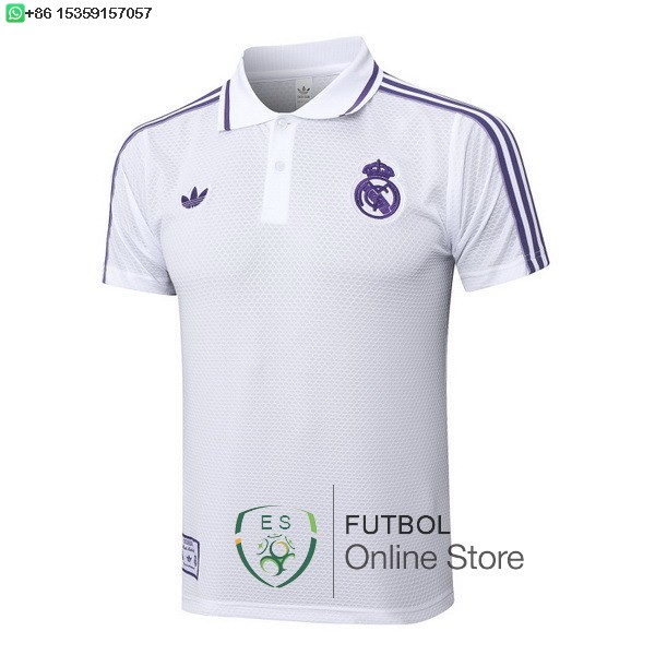 Polo Real Madrid 25/2026 Blanco Purpura