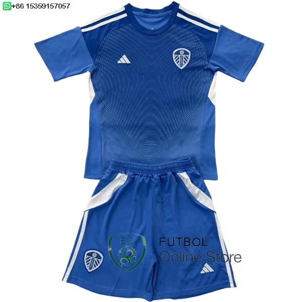 Portero Camiseta Conjunto De Ninos Leeds United 25/2026 Azul