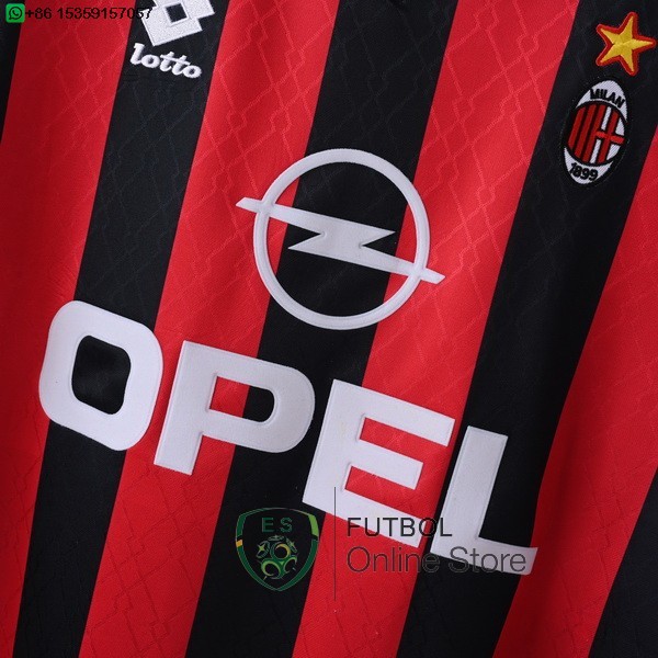 Retro Camiseta AC Milan 1995 1996 Primera