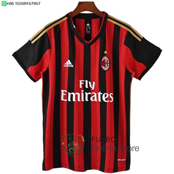 Retro Camiseta AC Milan 2013 2014 Primera