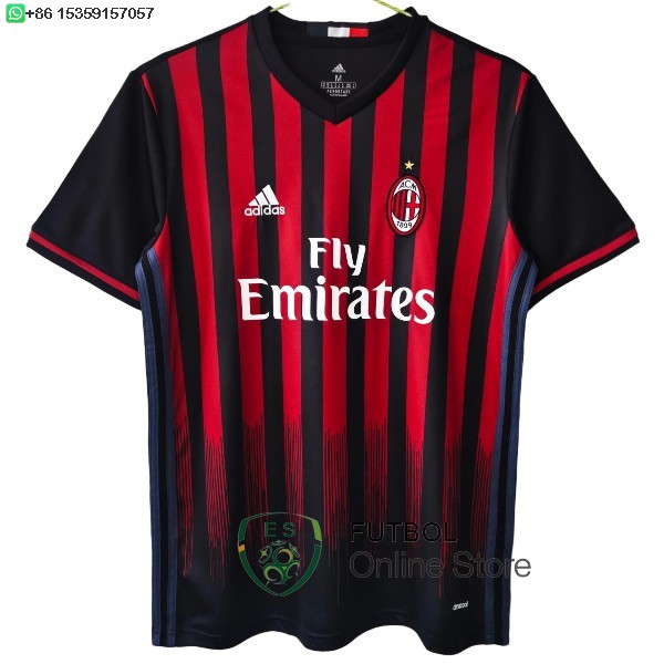 Retro Camiseta AC Milan 2016 2017 Primera