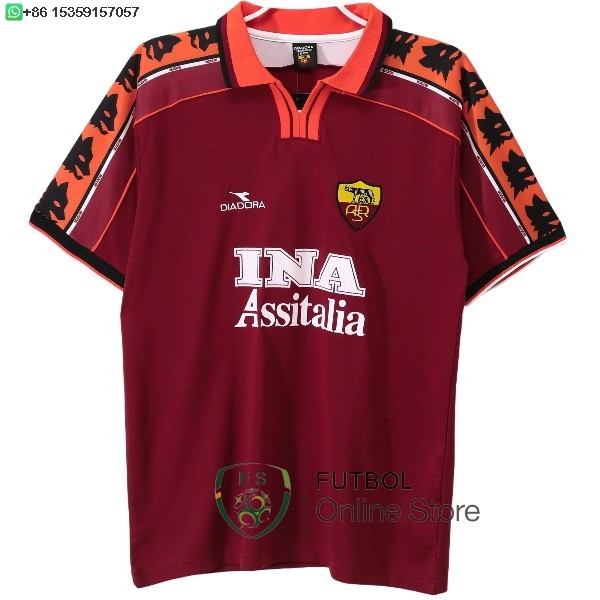 Retro Camiseta As Roma 1998 1999 Primera Retro Camiseta As Roma 1998 1999 Primera