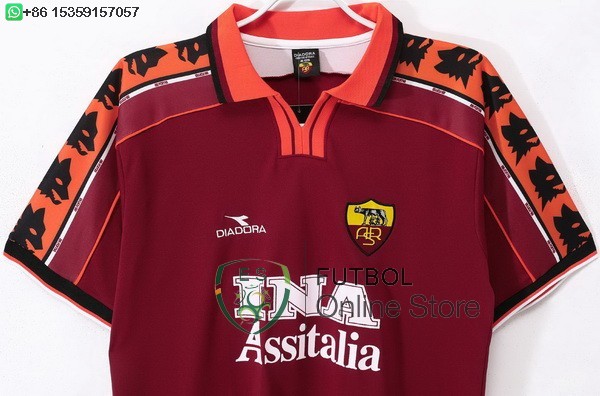 Retro Camiseta As Roma 1998 1999 Primera