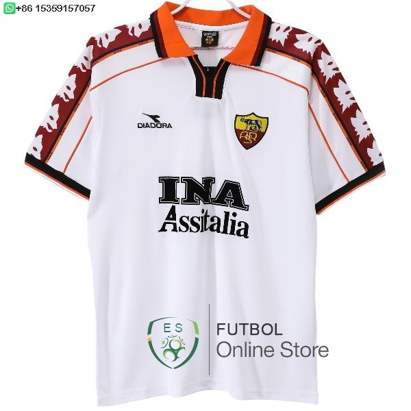 Retro Camiseta As Roma 1998 1999 Segunda Retro Camiseta As Roma 1998 1999 Segunda