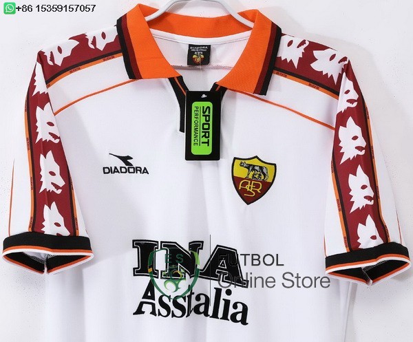 Retro Camiseta As Roma 1998 1999 Segunda