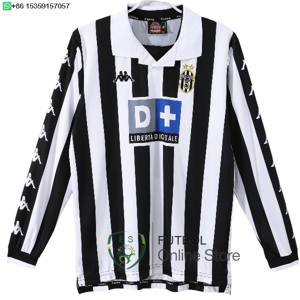 Retro Camiseta Juventus 1999 2000 Manga Larga Primera