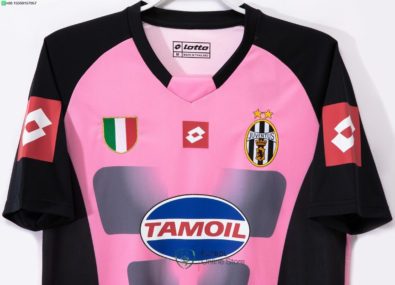 Retro Camiseta Juventus 2001 2002 Portero Rosa