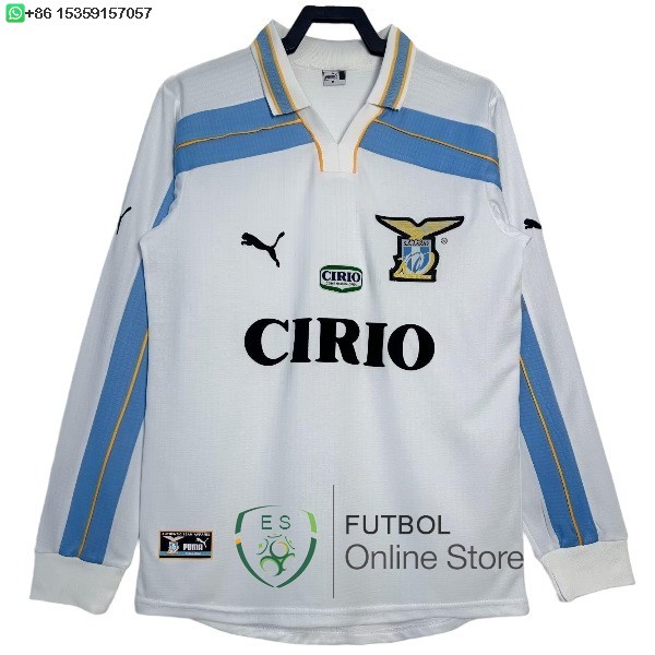 Retro Camiseta Lazio 1998 2000 ML Segunda Retro Camiseta Lazio 1998 2000 ML Segunda