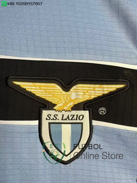 Retro Camiseta Lazio 1998 2000 Manga Larga Primera