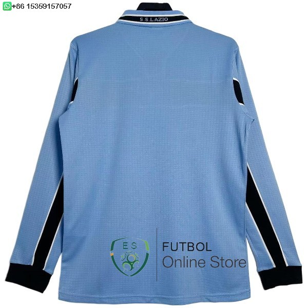 Retro Camiseta Lazio 1998 2000 Manga Larga Primera