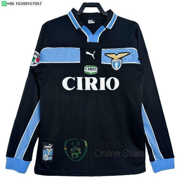 Retro Camiseta Lazio 1998 2000 Tercera Manga Larga Retro Camiseta Lazio 1998 2000 Tercera Manga Larga