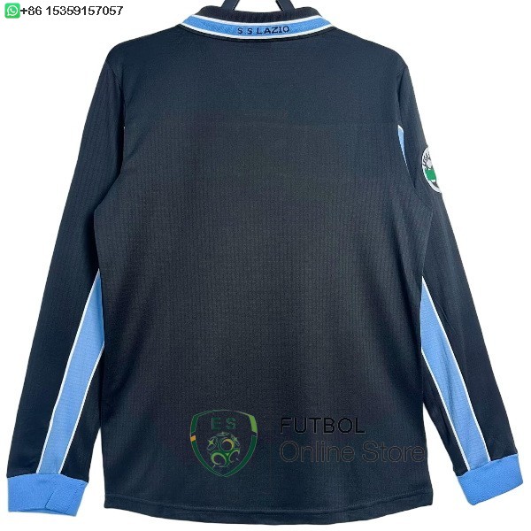 Retro Camiseta Lazio 1998 2000 Tercera Manga Larga