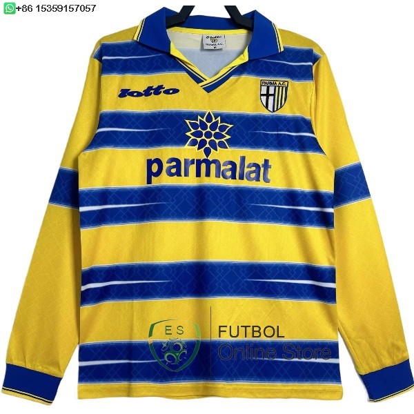Retro Camiseta Parma 1998 1999 Manga Larga Primera Retro Camiseta Parma 1998 1999 Manga Larga Primera