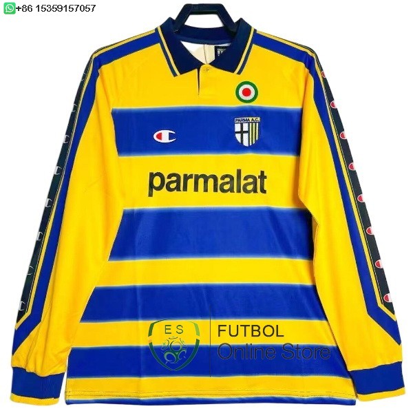 Retro Camiseta Parma 1999 2000 Manga Larga Primera Retro Camiseta Parma 1999 2000 Manga Larga Primera