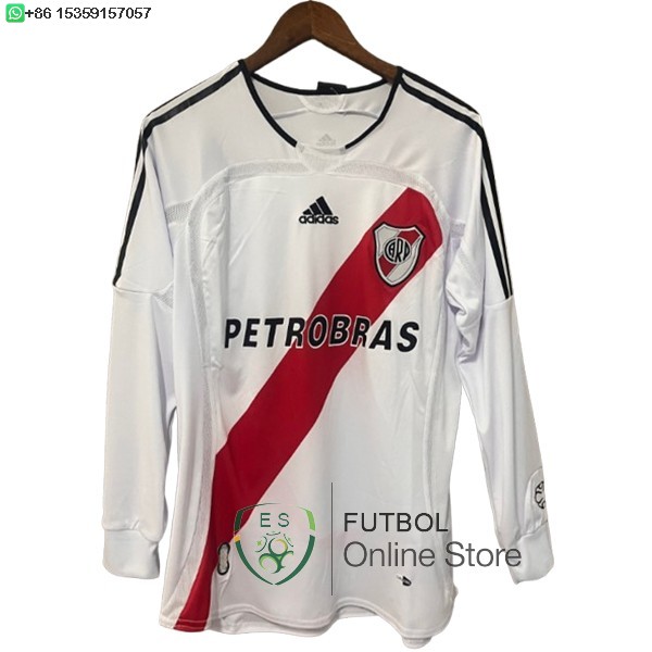 Retro Camiseta River Plate 2006 2007 Manga Larga Primera Retro Camiseta River Plate 2006 2007 Manga Larga Primera