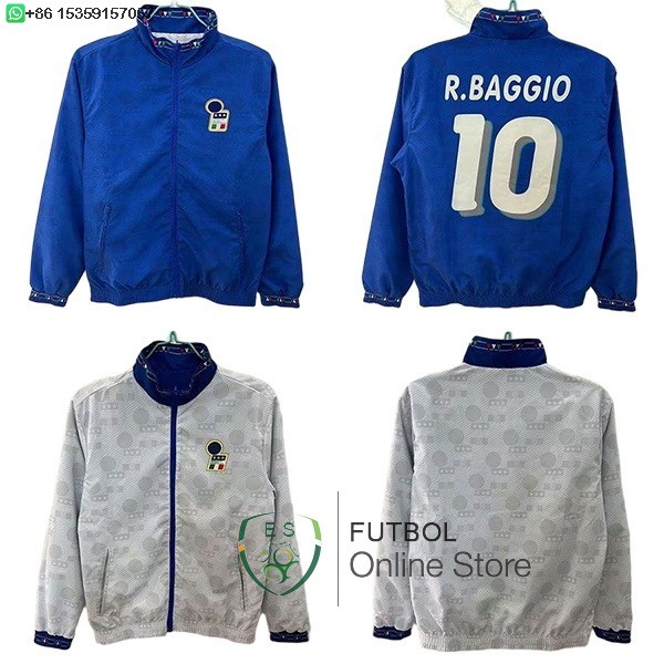 Rompevientos Italia 2025 Blanco Azul