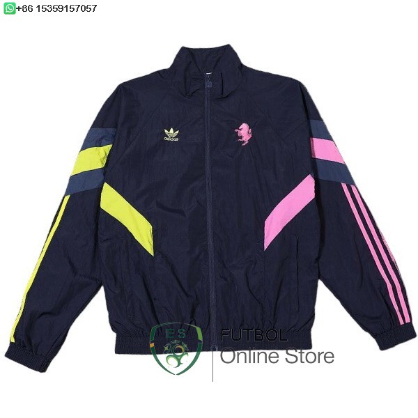 Rompevientos Juventus 24/2025 Azul Marino Rosa