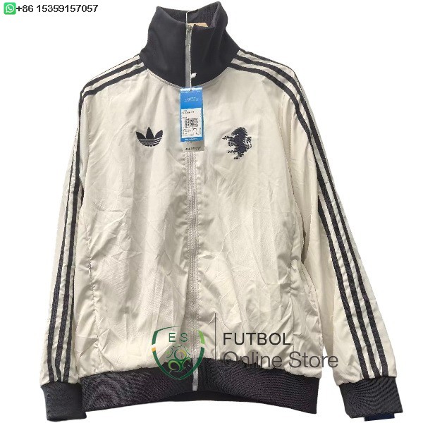 Rompevientos Juventus 25/2026 Blanco Amarillo