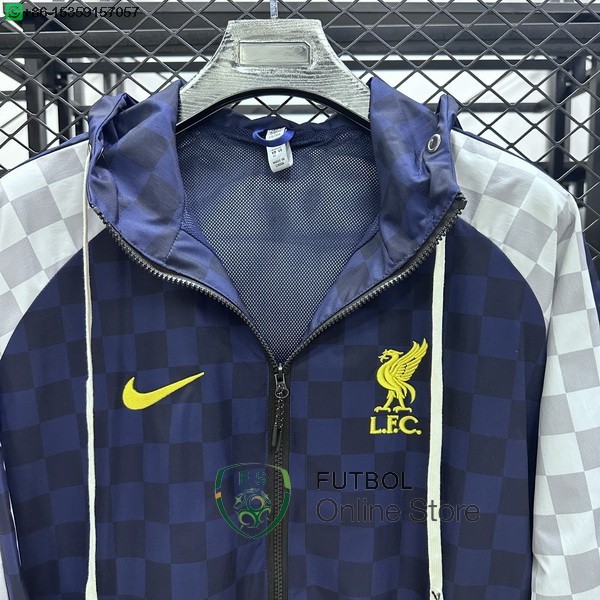 Rompevientos Liverpool 25/2026 Azul Blanco