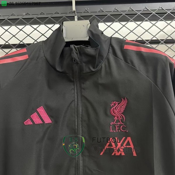 Rompevientos Liverpool 25/2026 Negro Rojo