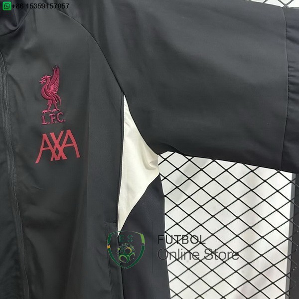 Rompevientos Liverpool 25/2026 Negro Rojo