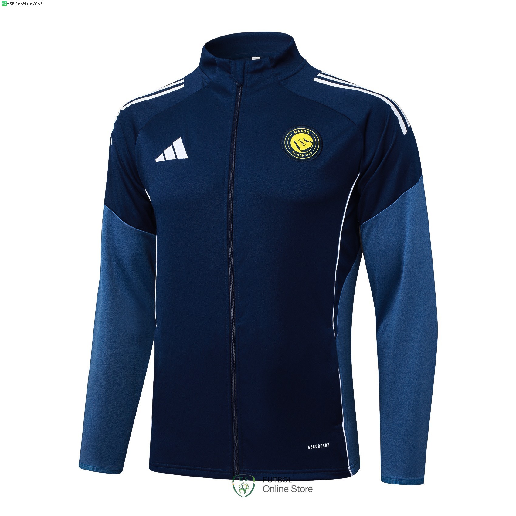 Ropa Deportiva Con Cremallera Larga Al Nassr 25/2026 Azul Marino