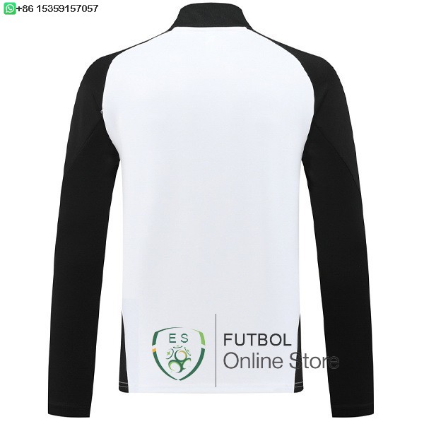 Ropa Deportiva Con Cremallera Larga Alemania 2025 Blanco II Negro