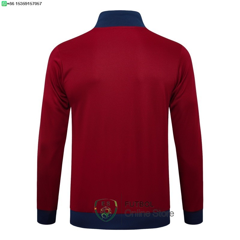 Ropa Deportiva Con Cremallera Larga Arsenal 25/2026 Borgona Azul