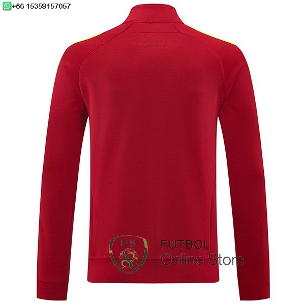 Ropa Deportiva Con Cremallera Larga Arsenal 25/2026 Rojo Amarillo