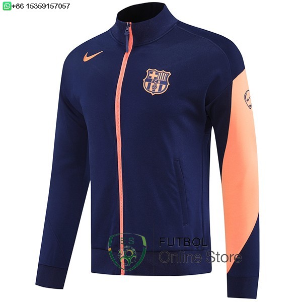 Ropa Deportiva Con Cremallera Larga Barcelona 25/2026 Azul Naranja