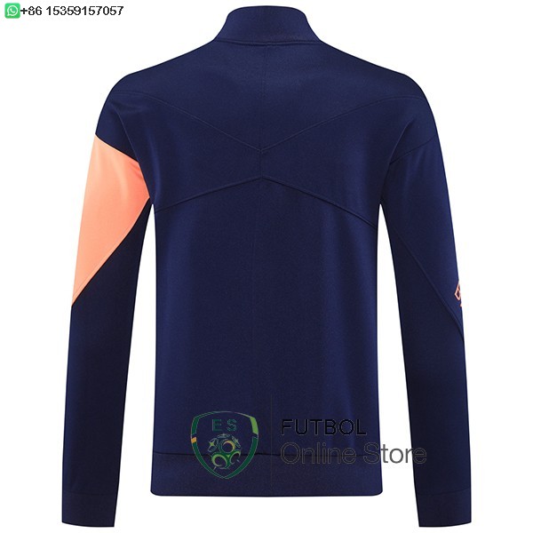 Ropa Deportiva Con Cremallera Larga Barcelona 25/2026 Azul Naranja