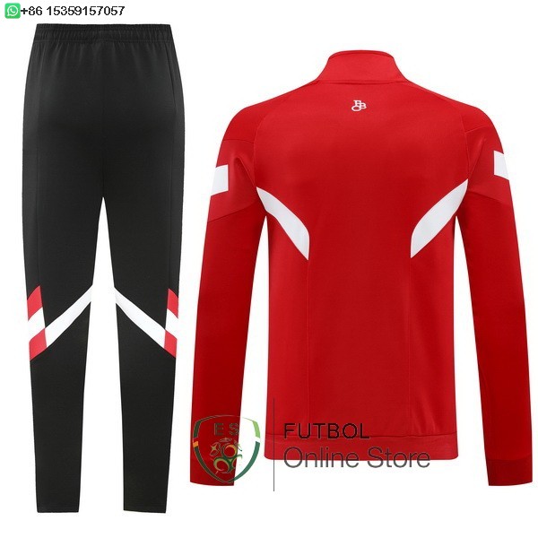 Ropa Deportiva Con Cremallera Larga Bayern Munich 24/2025 Negro Rojo Blanco