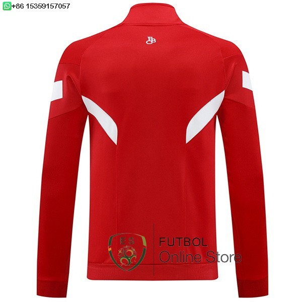 Ropa Deportiva Con Cremallera Larga Bayern Munich 24/2025 Rojo Blanco