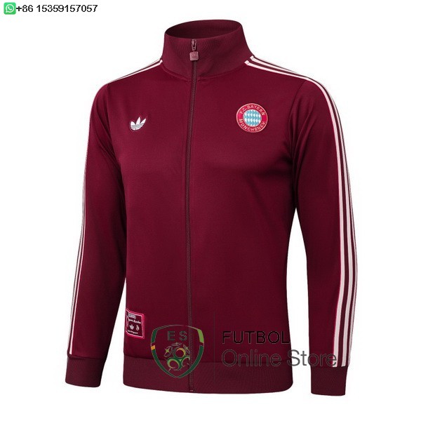 Ropa Deportiva Con Cremallera Larga Bayern Munich 25/2026 Borgona Ropa Deportiva Con Cremallera Larga Bayern Munich 25/2026 Borgona