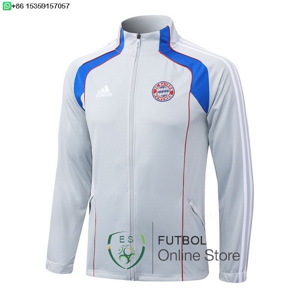 Ropa Deportiva Con Cremallera Larga Bayern Munich 25/2026 Gris Azul Rojo Ropa Deportiva Con Cremallera Larga Bayern Munich 25/2026 Gris Azul Rojo