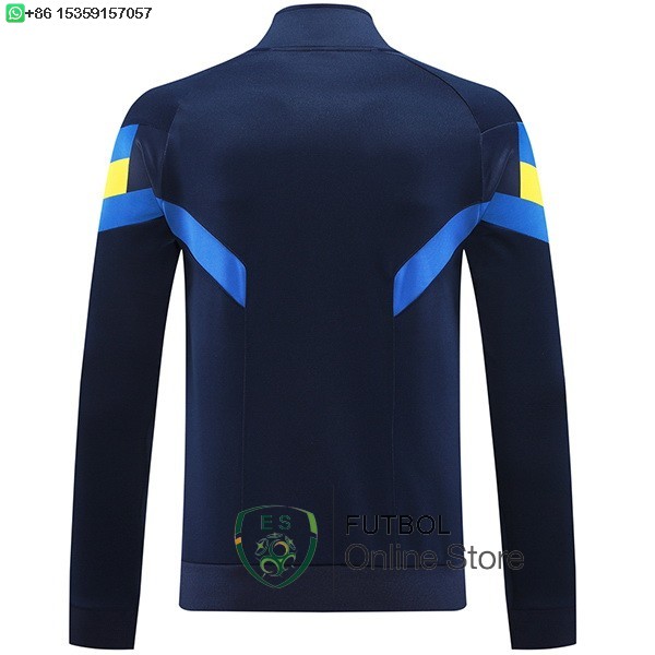 Ropa Deportiva Con Cremallera Larga Boca Juniors 24/2025 Azul Amarillo