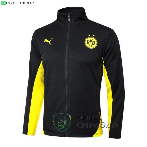 Ropa Deportiva Con Cremallera Larga Borussia Dortmund 24/2025 Negro Amarillo