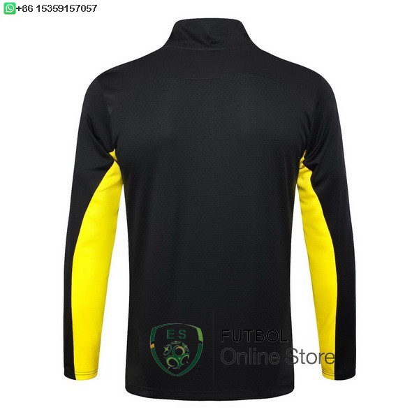 Ropa Deportiva Con Cremallera Larga Borussia Dortmund 24/2025 Negro Amarillo