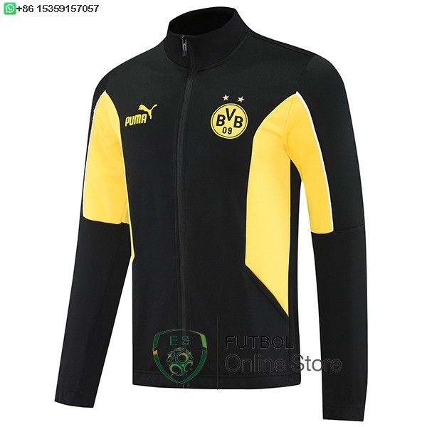 Ropa Deportiva Con Cremallera Larga Borussia Dortmund 25/2026 Negro Amarillo